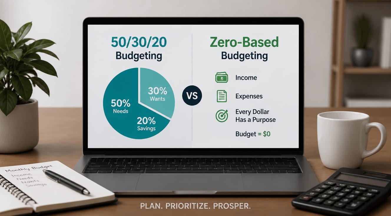 Budgeting Methods Compared: 50/30/20 vs Zero-Based