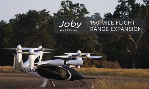 What is the range of an electric vertical takeoff and landing?
